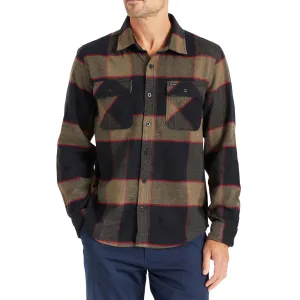 Brixton Bowery Flannel Long Sleeve Shirt - Heather Grey/Charcoal