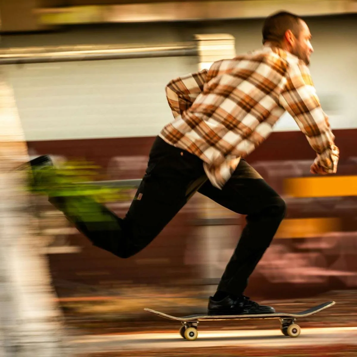 Brixton Bowery Flannel Long Sleeve Shirt - Whitecap/Pinecone Brown