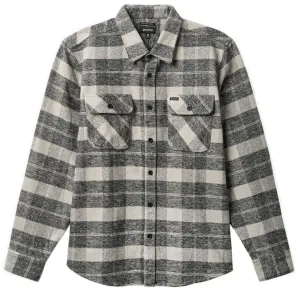 Brixton Bowery Heavyweight Long Sleeve Flannel Shirt - Black/Charcoal