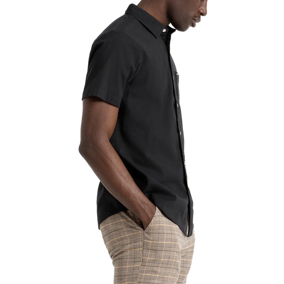 Brixton Charter Oxford Shirt - Black