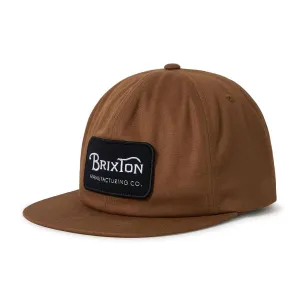 Brixton Grade Hp Snapback Hat - Dark Tan