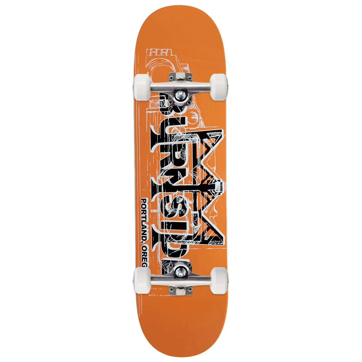 Burnside Bridge Skateboard Complete - Orange - 8.25"