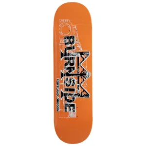 Burnside Bridge Skateboard Deck - Orange - 9.00"