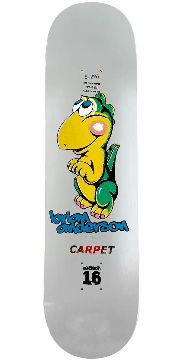 Carpet Company Brian Anderson Dino Skateboard Deck - 8.25"