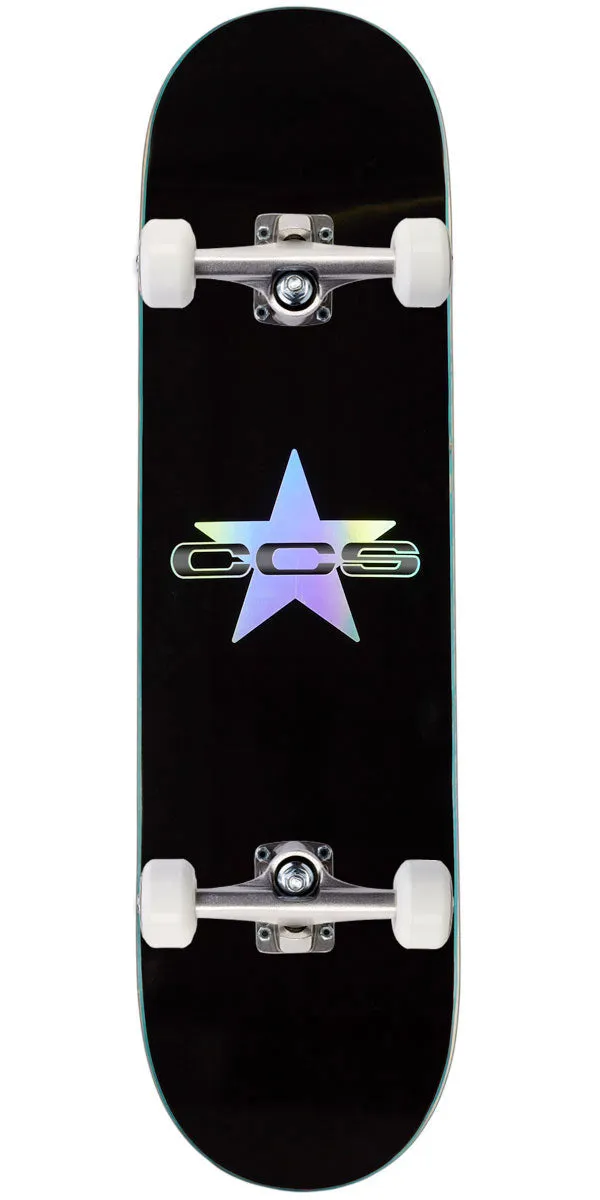 CCS 97 Star Skateboard Complete - Holographic/Black - 8.125"
