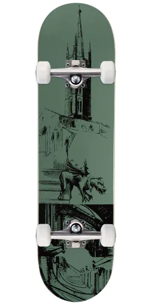 CCS Cathedral Skateboard Complete - Olive - 8.375"