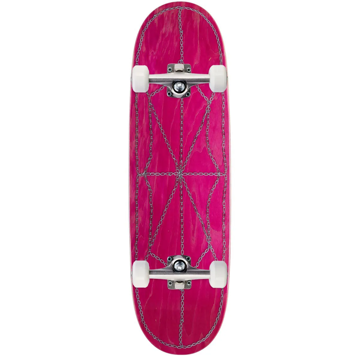 CCS Chain Web Egg1 Shaped Skateboard Complete - Pink - 9.00"