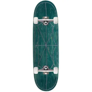 CCS Chain Web Egg1 Shaped Skateboard Complete - Teal - 9.00"