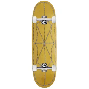 CCS Chain Web Egg1 Shaped Skateboard Complete - Yellow - 9.00"