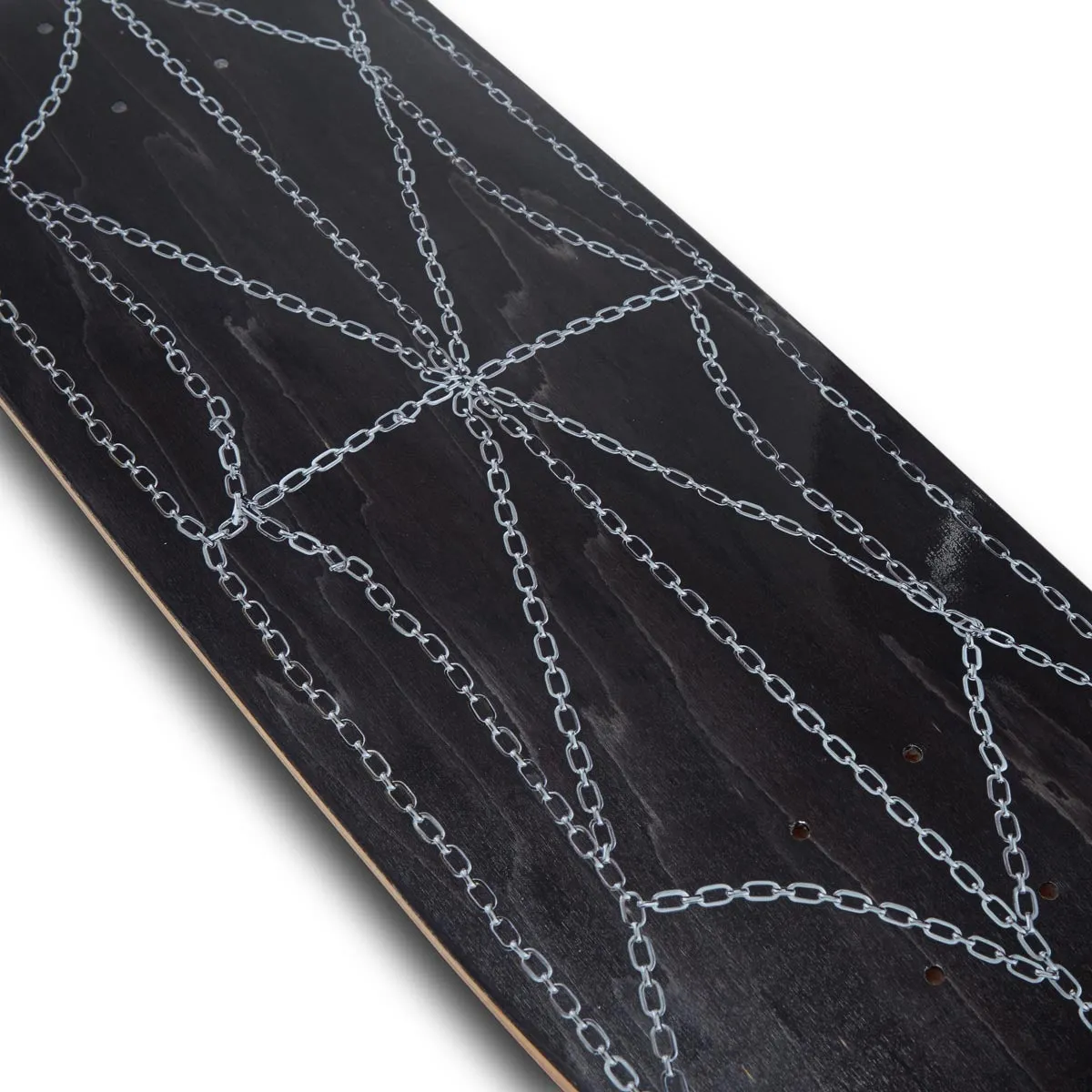 CCS Chain Web Egg1 Shaped Skateboard Deck - Black - 9.00"
