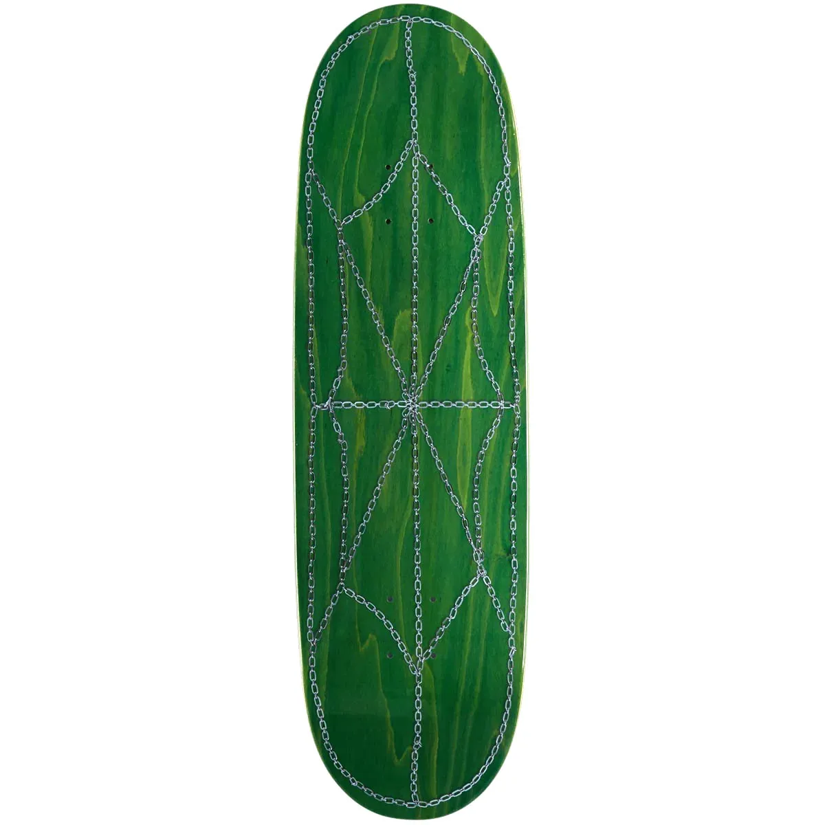 CCS Chain Web Egg1 Shaped Skateboard Deck - Green - 9.00"