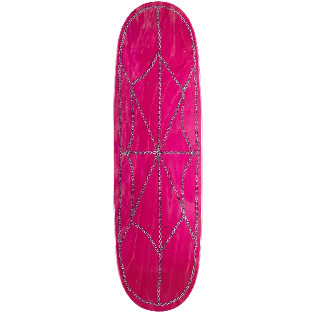 CCS Chain Web Egg1 Shaped Skateboard Deck - Pink - 9.00"