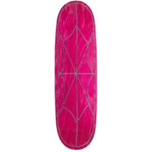 CCS Chain Web Egg1 Shaped Skateboard Deck - Pink - 9.00"