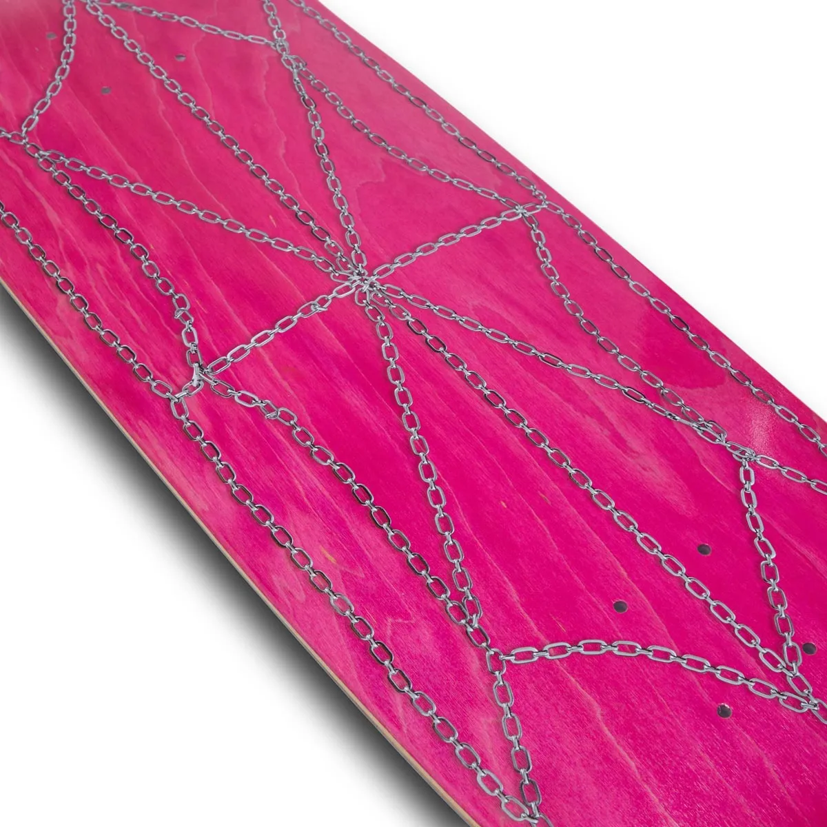 CCS Chain Web Egg1 Shaped Skateboard Deck - Pink - 9.00"
