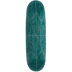 CCS Chain Web Egg1 Shaped Skateboard Deck - Teal - 9.00"