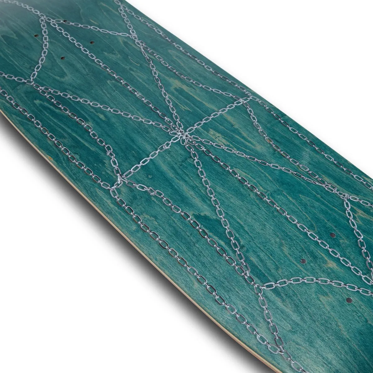 CCS Chain Web Egg1 Shaped Skateboard Deck - Teal - 9.00"