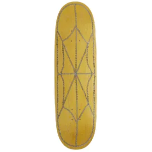 CCS Chain Web Egg1 Shaped Skateboard Deck - Yellow - 9.00"