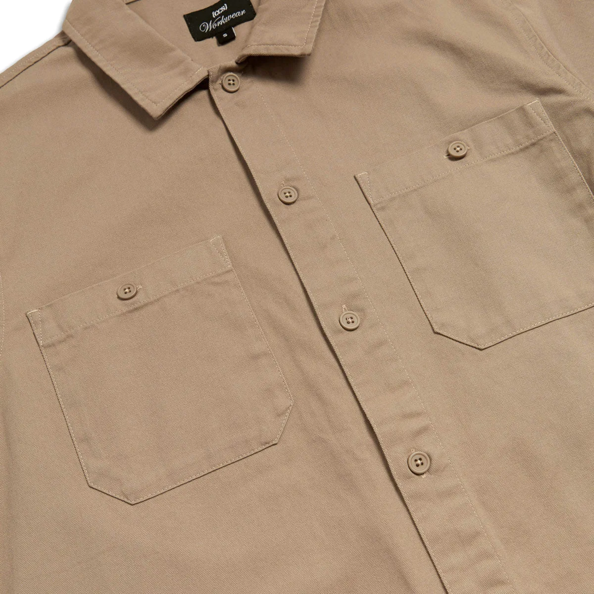 CCS Custom Embroidered Work Shirt - Khaki