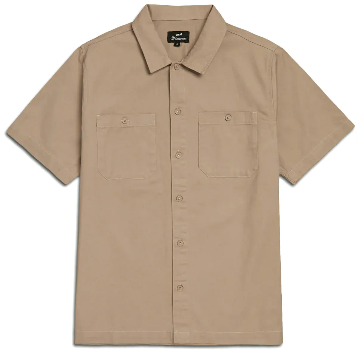 CCS Custom Embroidered Work Shirt - Khaki
