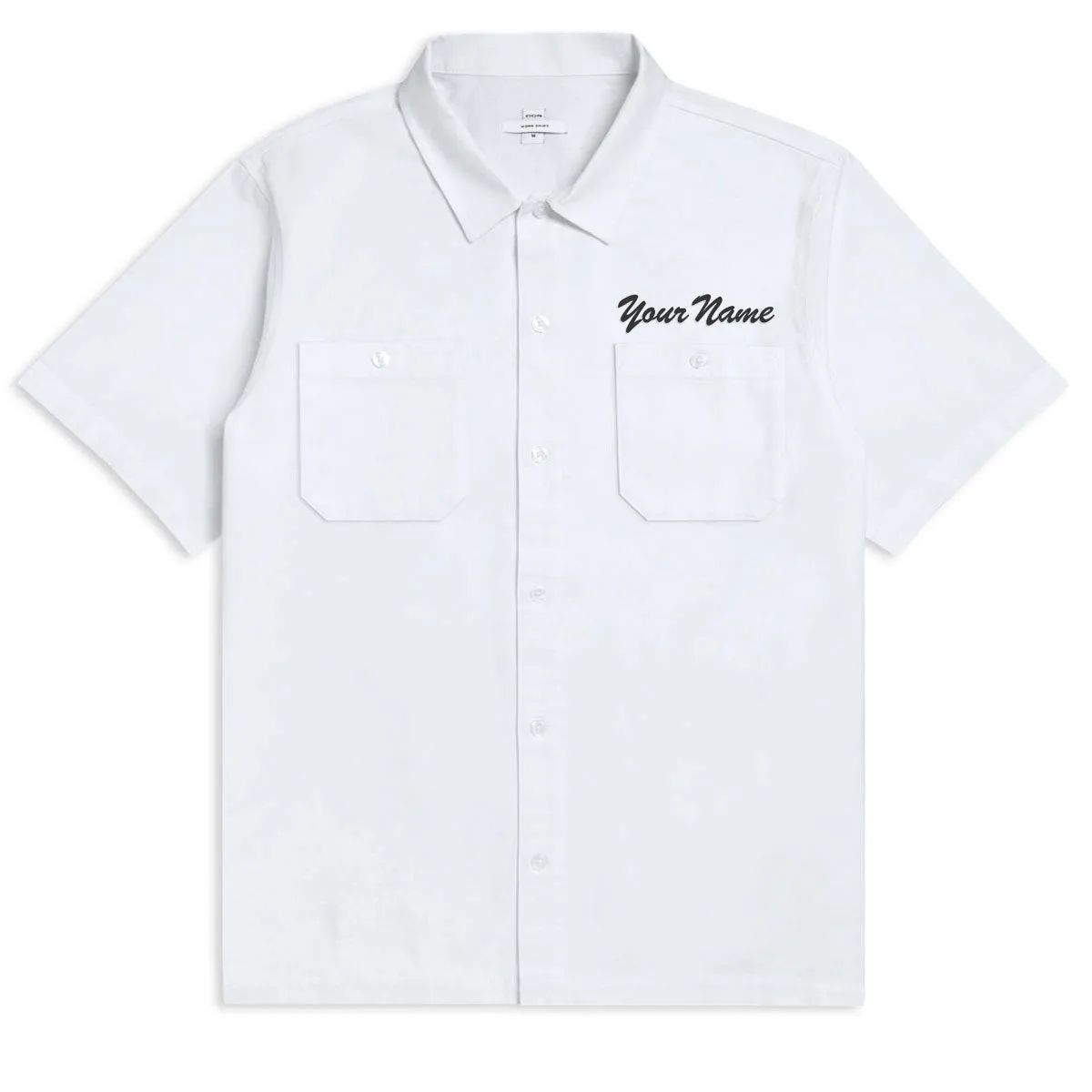 CCS Custom Embroidered Work Shirt - White