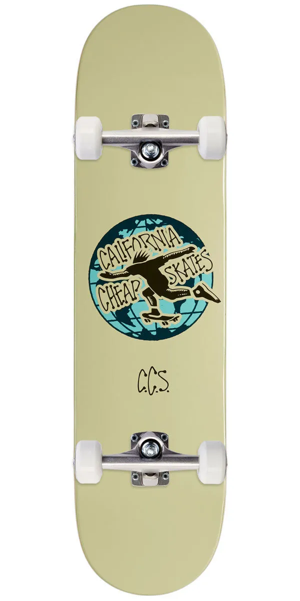 CCS Globe Skateboard Complete - Cream - 8.00"