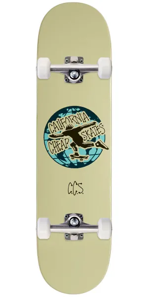 CCS Globe Skateboard Complete - Cream - 8.00"