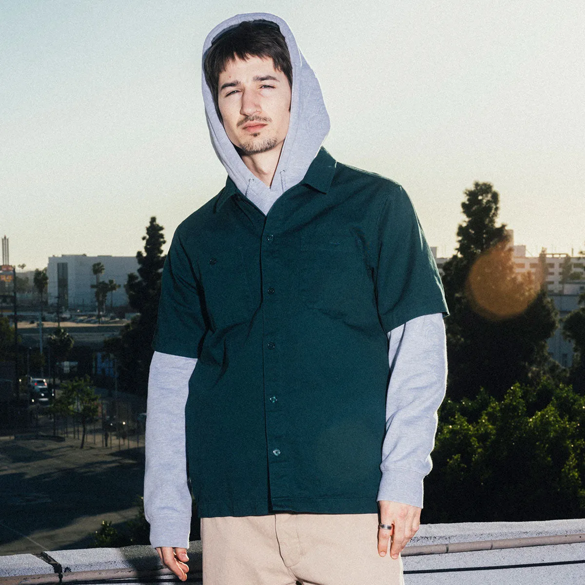 CCS Heavy Cotton Work Shirt - Hunter Green