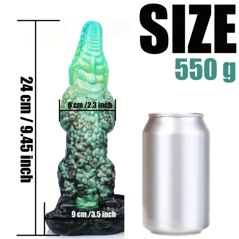 Crocodile-Shaped Silicone Anal Plug Soft Anal Toy For Hands-Free Use
