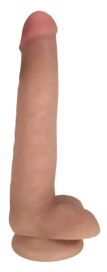 Easy Riders 8 Slim Bioskin Dildo With Balls Vanill