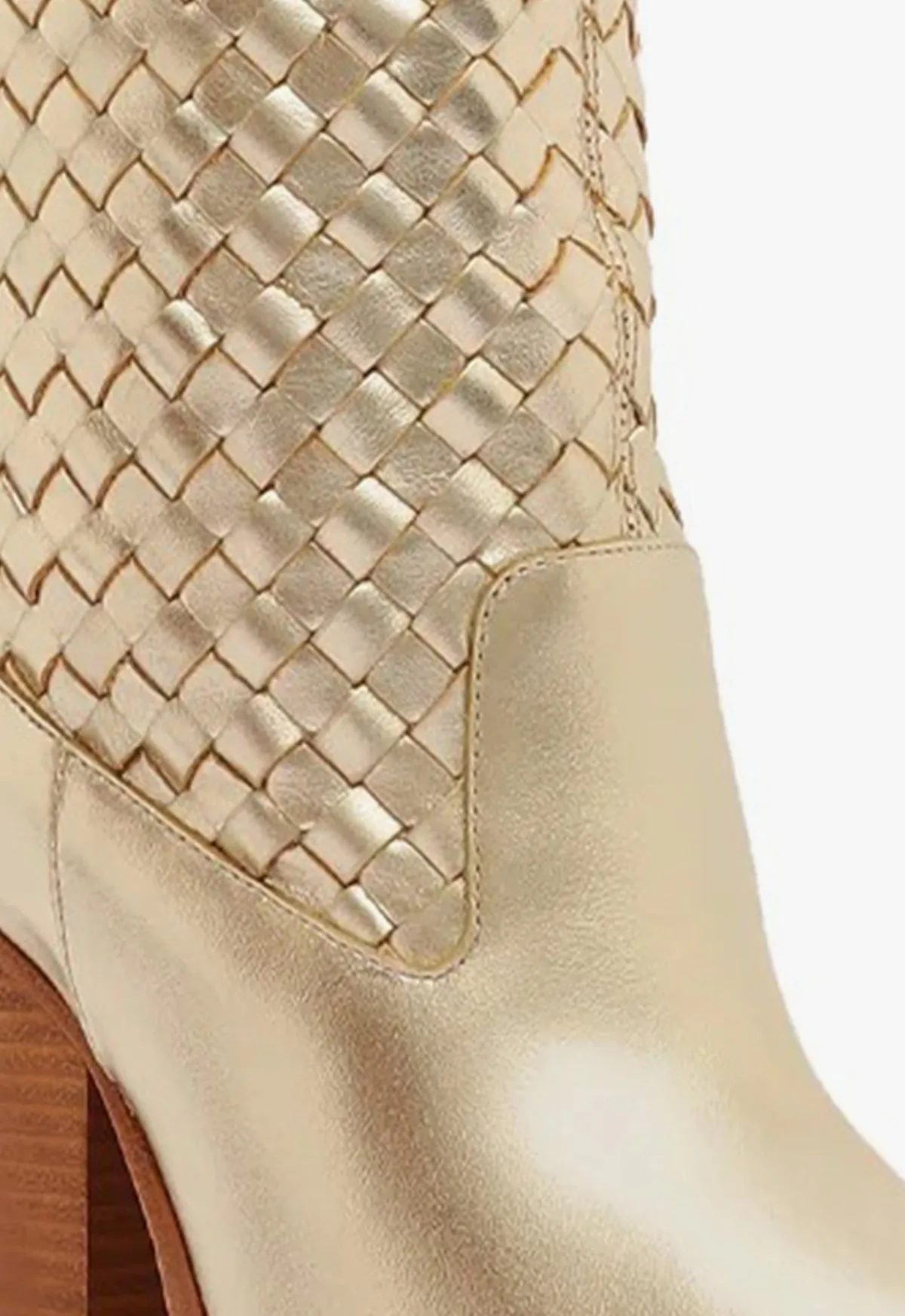 Ella Woven Metallic Leather Boot