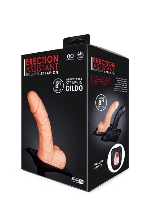 Erection Assistant Hollow Strap On 8 Flesh