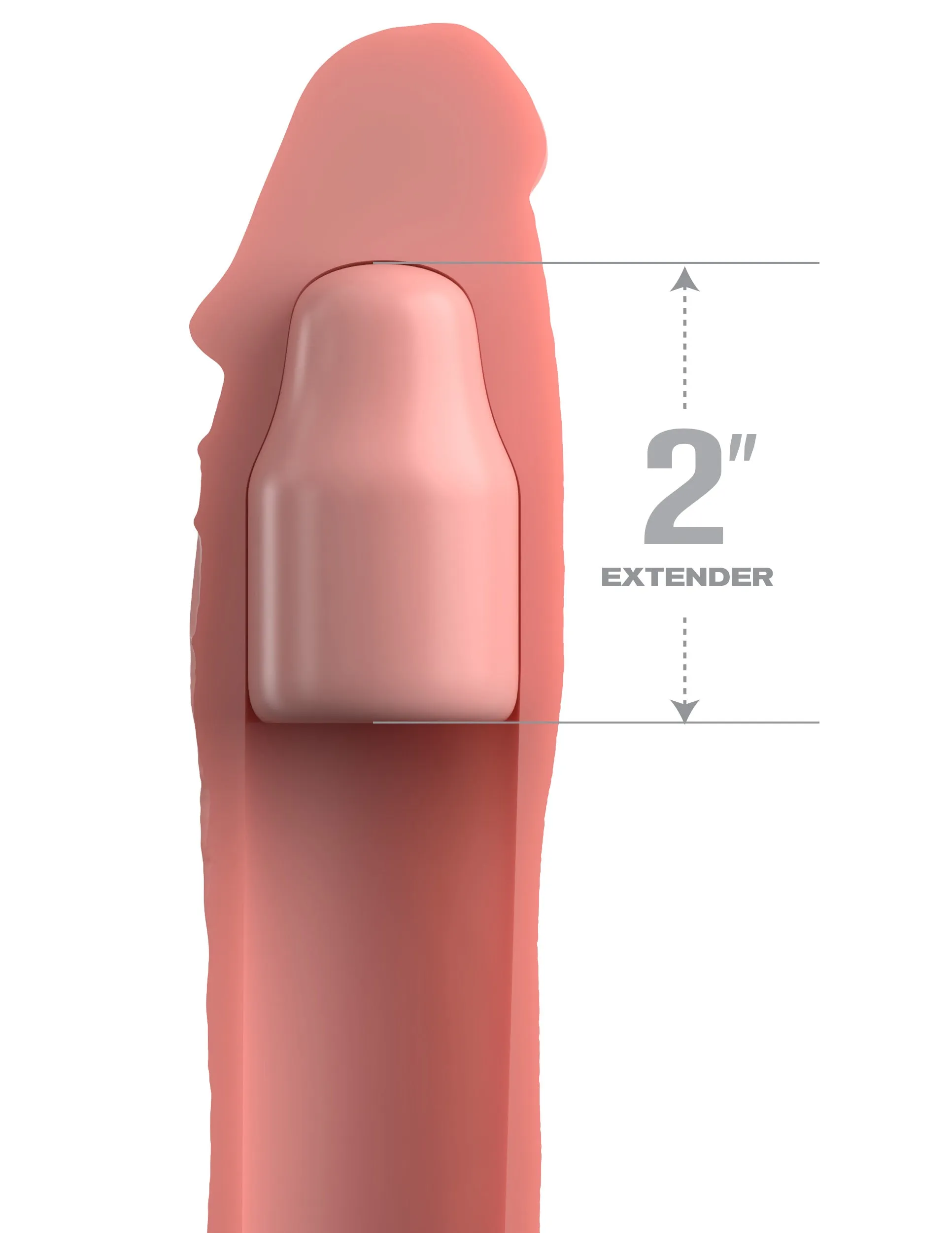 Fantasy X-tensions Elite - 2 Silicone X-tension with Strap - Light