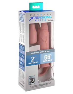 Fantasy X-tensions Elite - 2 Silicone X-tension with Strap - Light