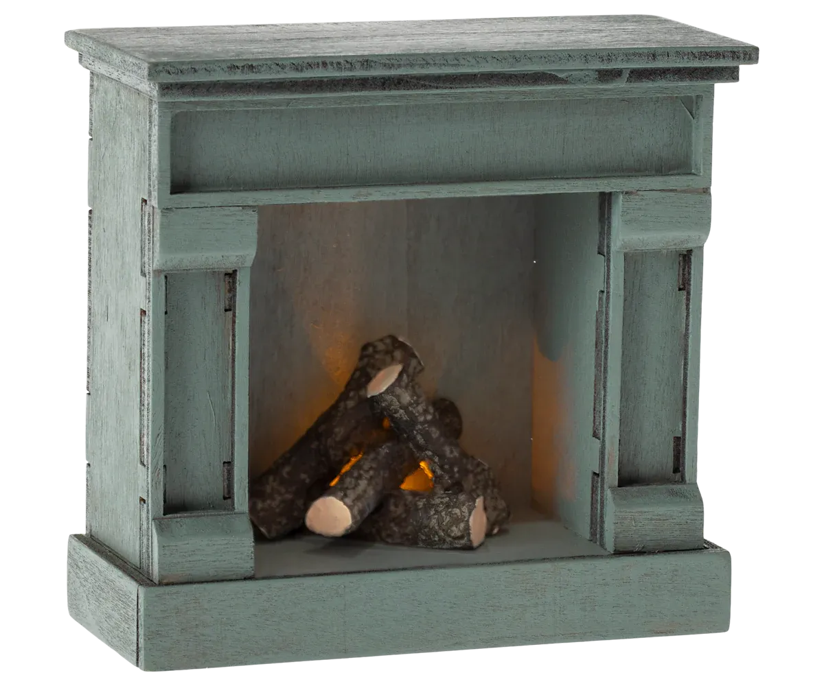 Fireplace Mouse - Blue
