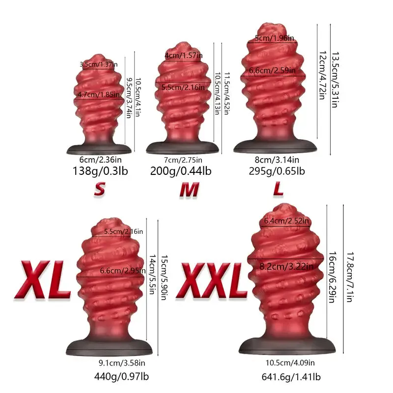 Flexible Silicone Conch Anal Plug Bendable Wistable For Stimulation