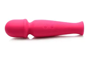 Gossip 10x Silicone Vibrating Wand - Magenta