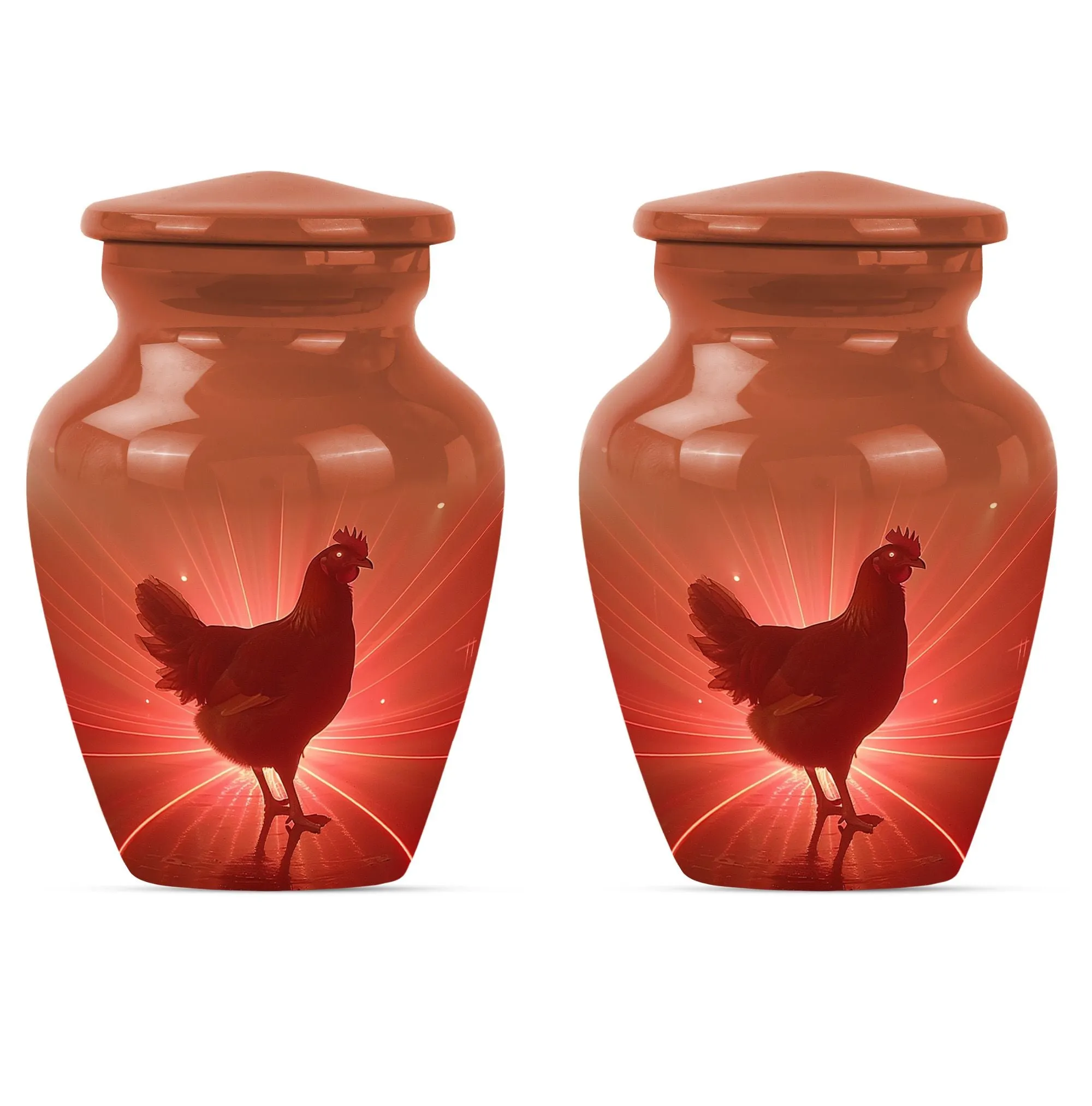 Heritage Haven - Chicken Urn Tribute for Cremation Ashes,
