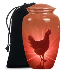 Heritage Haven - Chicken Urn Tribute for Cremation Ashes,