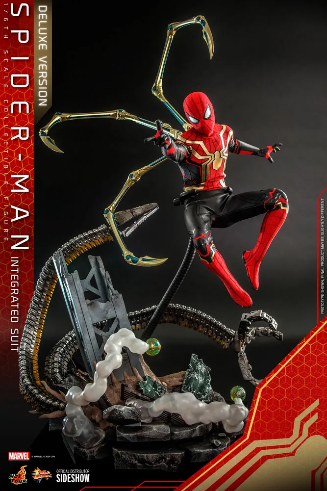 Hot Toys Movie Masterpiece 1/6 Scale Figure - Spider-Man (Integrated Suit) Deluxe Version - Spider-Man: No Way Home