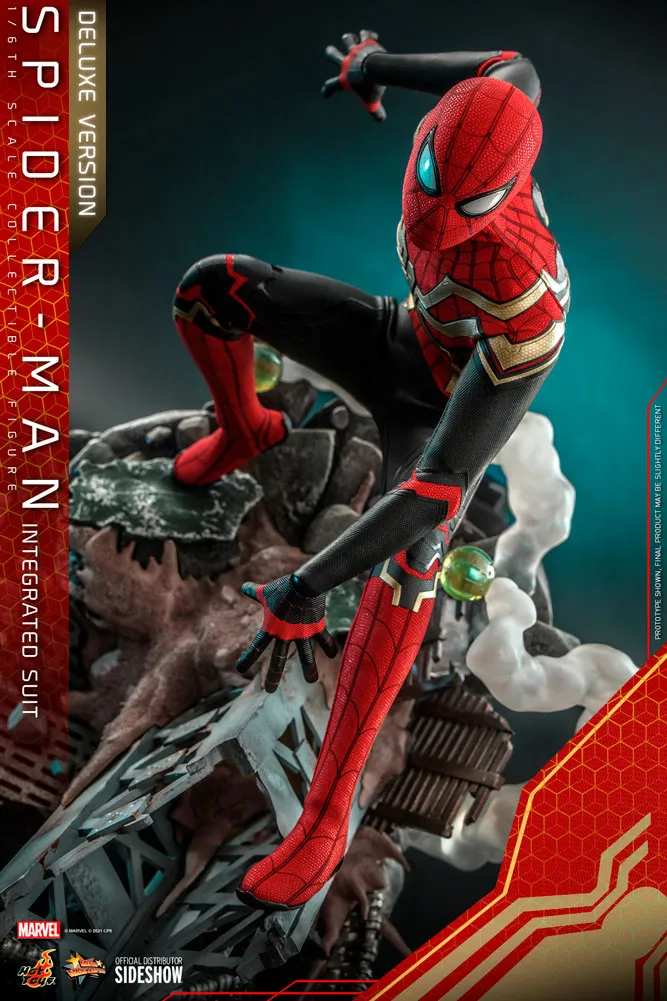 Hot Toys Movie Masterpiece 1/6 Scale Figure - Spider-Man (Integrated Suit) Deluxe Version - Spider-Man: No Way Home