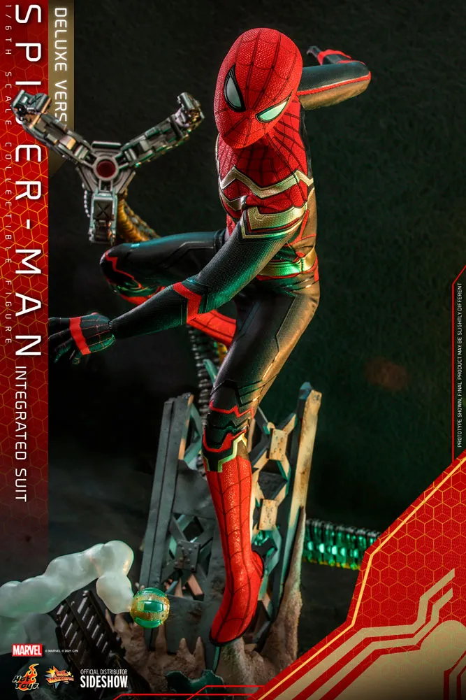 Hot Toys Movie Masterpiece 1/6 Scale Figure - Spider-Man (Integrated Suit) Deluxe Version - Spider-Man: No Way Home