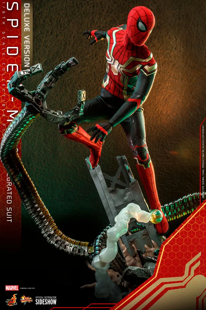 Hot Toys Movie Masterpiece 1/6 Scale Figure - Spider-Man (Integrated Suit) Deluxe Version - Spider-Man: No Way Home