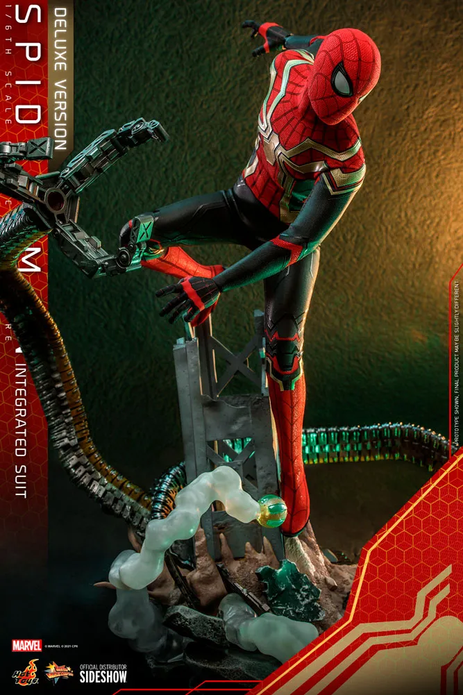 Hot Toys Movie Masterpiece 1/6 Scale Figure - Spider-Man (Integrated Suit) Deluxe Version - Spider-Man: No Way Home
