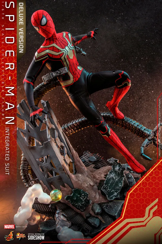 Hot Toys Movie Masterpiece 1/6 Scale Figure - Spider-Man (Integrated Suit) Deluxe Version - Spider-Man: No Way Home