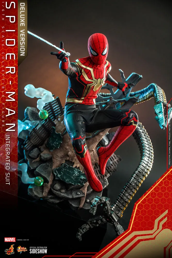 Hot Toys Movie Masterpiece 1/6 Scale Figure - Spider-Man (Integrated Suit) Deluxe Version - Spider-Man: No Way Home