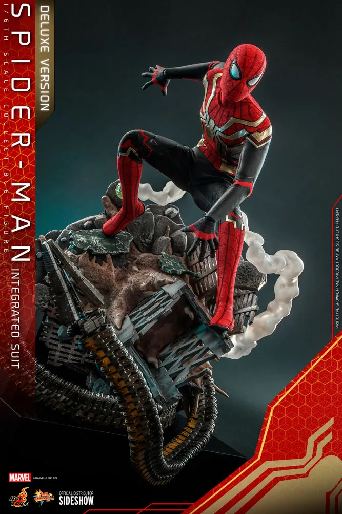 Hot Toys Movie Masterpiece 1/6 Scale Figure - Spider-Man (Integrated Suit) Deluxe Version - Spider-Man: No Way Home