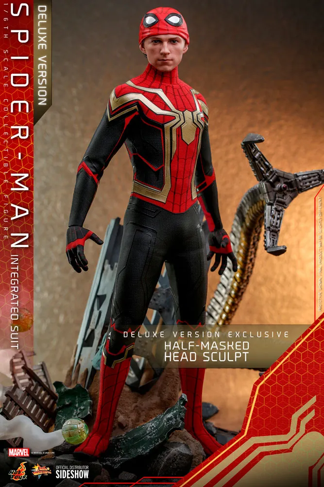 Hot Toys Movie Masterpiece 1/6 Scale Figure - Spider-Man (Integrated Suit) Deluxe Version - Spider-Man: No Way Home