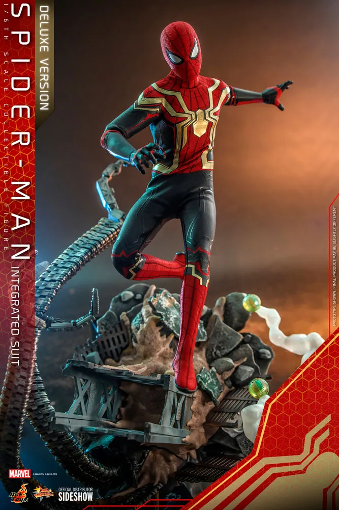 Hot Toys Movie Masterpiece 1/6 Scale Figure - Spider-Man (Integrated Suit) Deluxe Version - Spider-Man: No Way Home