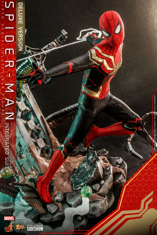 Hot Toys Movie Masterpiece 1/6 Scale Figure - Spider-Man (Integrated Suit) Deluxe Version - Spider-Man: No Way Home