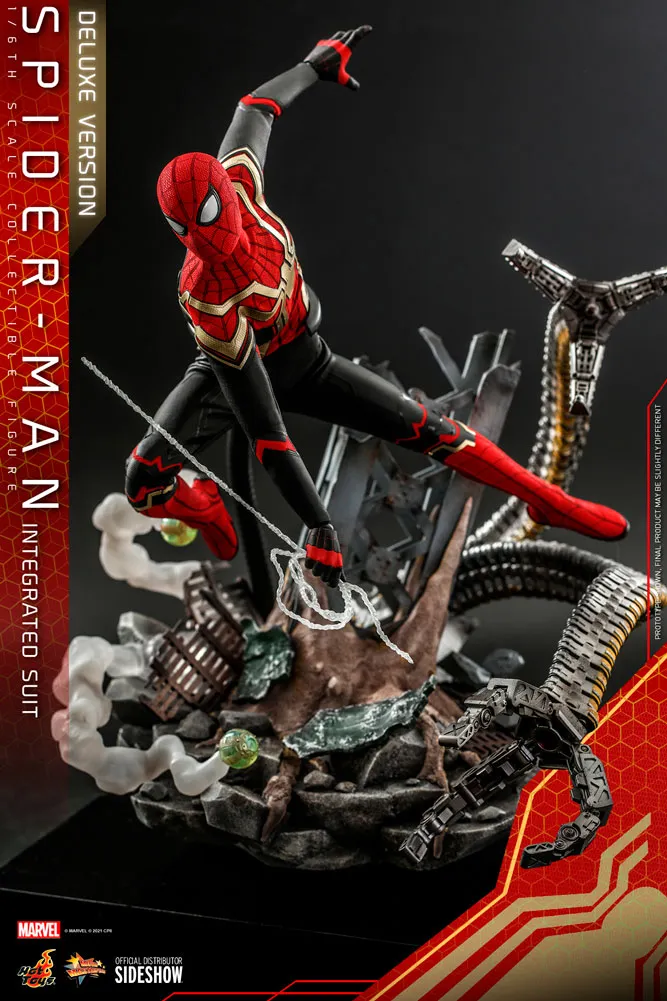 Hot Toys Movie Masterpiece 1/6 Scale Figure - Spider-Man (Integrated Suit) Deluxe Version - Spider-Man: No Way Home